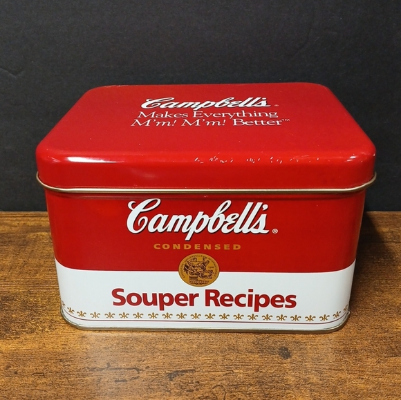Other - VINTAGE Campbell's Soup Collectible Tin Box Souper Recipes, No Cards